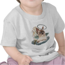 Ragdoll Perfect Angel Kitten in clouds apparel Tee Shirt