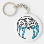 Rage comic meme Cuteness Overload face Keychain