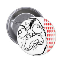 Rage Face Pinback Button
