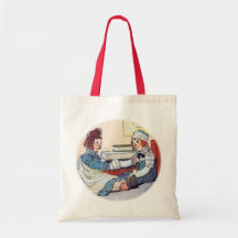 Raggedy Ann & Raggedy Andy Meet for the First Time Canvas Bag