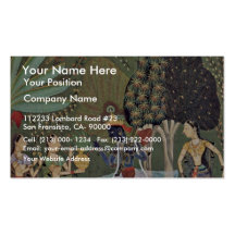Râginâ Vasanta (Spring) Krishna Dancing To The Mus Business Card Template