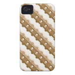 Rail Fence - Milk Chocolate and White Chocolate iPhone 4 Cases