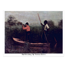 Rail Shooting. By Thomas Eakins Postcards