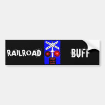 Railroad Crossing Lights Bumper Stickers