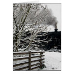 Railway in Snow Greeting Card