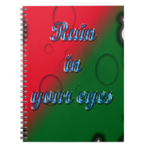 Rain In Your Eyes Burn Paper Background Journal
