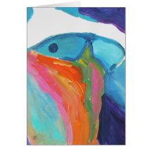 Rainbow Abs greeting card