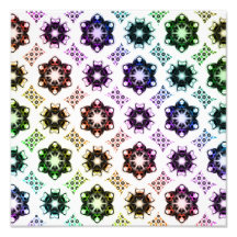 Rainbow Alien Eye Fractal Art Pattern Photograph