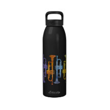 Rainbow Band of Trumpets Drinking Bottle