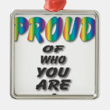 Rainbow Be Proud. Christmas Ornament