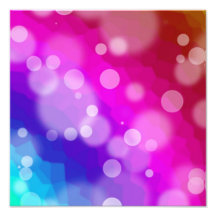 Rainbow Bokeh Pattern Photo Art