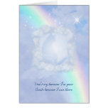 Rainbow Bridge Pet Loss customisable Card