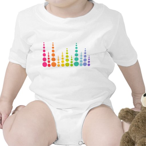 Rainbow Bubble Dots T Shirts