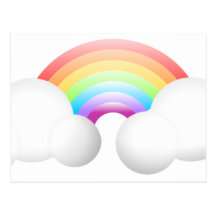 Rainbow & Clouds Postcards