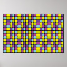 Rainbow Cubes Posters