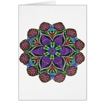 Rainbow Doily Mosaic Greeting Cards
