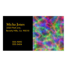 Rainbow Electrical Charges Of Light Business Card Templates
