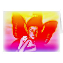 Rainbow fairy card