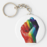 Rainbow Fist Keychain