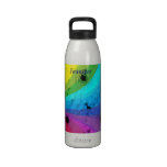 Rainbow Flowers Water Bottle