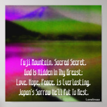 Rainbow Fuji Mountain's Love Secret Poster-Cust.