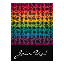 Rainbow Glam Invite