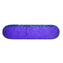 Rainbow glitter skate deck