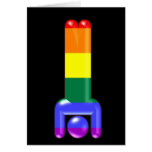 Rainbow Handstand Greeting Cards