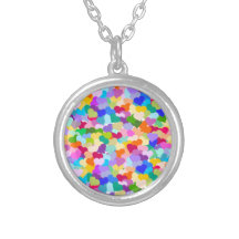 Rainbow Heart Confetti Custom Jewelry