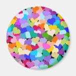 Rainbow Heart Confetti Fridge Magnet