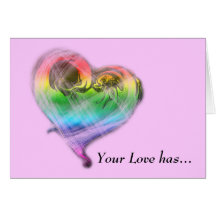 Rainbow Heart Valentine's Day Card (LGBTQ)