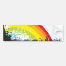Rainbow in the Woods Bumper Sticker