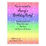 Rainbow invitations invitations