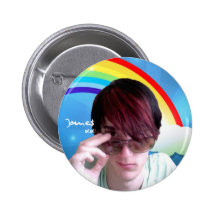 Rainbow Jame$ Badge Pinback Button