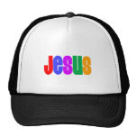Rainbow Jesus Mesh Hats