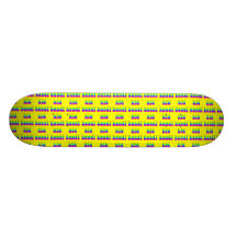 Rainbow Kandi Kid Yellow Custom Skateboard
