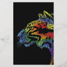 Rainbow leopard (black) flyer 5.5 x 8.5"