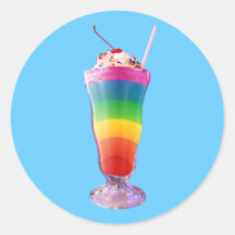 Rainbow Milkshake Sticker