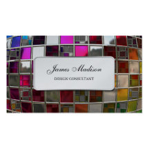 Rainbow Mirror Sequence Business Card Templates