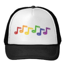 Rainbow Music Notes Hats