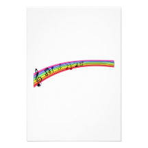 Rainbow Musical Notes Announcement