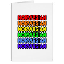 Rainbow Norwegian Cards