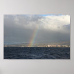 Rainbow Over Hawaiian Poster