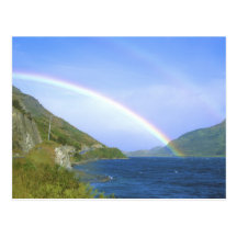 Rainbow over Hawea Lake, South Island, New Postcards