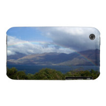 Rainbow over Lake Wanaka, New Zealand iPhone 3 Case