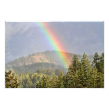 Rainbow Over the Mountains Art Photo