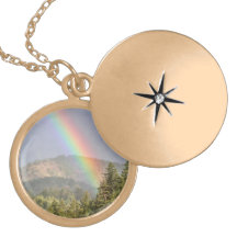 Rainbow Over the Mountains Custom Necklace