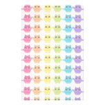 Rainbow Owls Customized Stationery