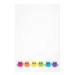 Rainbow Owls Personalized Stationery