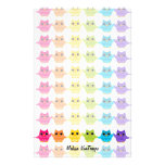 Rainbow Owls Personalized Stationery